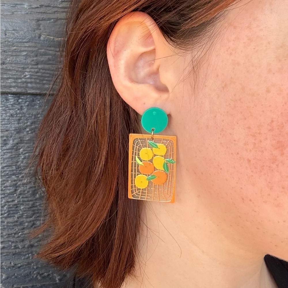 ✨Modcloth Emlyn Clementine Earrings